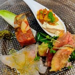 創作イタリアン Gemelli - 前菜４種盛りアップで(*ﾟー^)