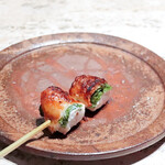 地鶏らぼ - 抱き身紫蘇挟み