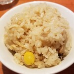麺屋 六感堂 - 松茸銀杏ご飯