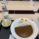 マイカリー食堂 - モーニングカレー（プレーンカレー、並盛、激辛）、レモンラッシー