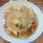 もつ焼 まるい - ほほ肉ガーリック煮