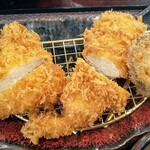 とんかつ 濵かつ - チキかつのアップ