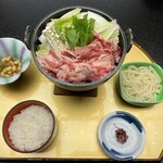 かんぽの宿 伊野 - 日替わりランチ／牛すき鍋のセット