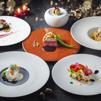 【ランチコース】前菜、リゾット、パスタ、魚料理・肉料理のWメイン、デザートなど 全10品