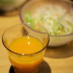 山本のハンバーグ - ウェルカム野菜ジュース。