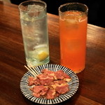 キャサリン'sBAR - 2012.11 ブルースカイブルー（500円）、VIVAキャサリン（500円）、馬ヒモ燻製（300円）