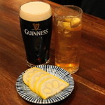 キャサリン'sBAR - 2012.11 ギネス（600円）、HI！マーガリン（500円）、からし蓮根（300円）