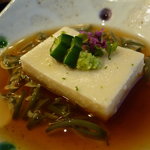 日本料理 花座 - ☆豆乳羹…新じゅん菜＆オクラ＆花穂＆振り柚子☆