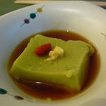 日本料理 花座 - ☆よもぎ豆腐な感じですね（＾ｖ＾）☆