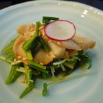 日本料理 花座 - ☆シャキシャキ水菜とお魚の軽い前菜☆