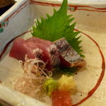 日本料理 花座 - ☆お造り…カツオのタタキ造り土佐醤油＆ちり酢☆