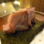 日本料理 花座 - ☆黒毛和牛の石焼はなかなかジュージュー☆