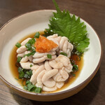 金町製麺 - 真鱈の白子ポン酢