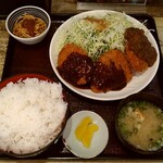 ばんちゃ屋 - コロッケ定食(ご飯大盛)