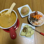 海老丸らーめん - 【makuake購入】カルボナーラスープでチーズフォンデュ