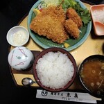 Kaisen Diya Suehiro - アジ、カキフライ定食