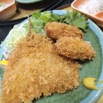 Kaisen Diya Suehiro - アジ、カキフライ定食