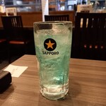 個室居酒屋 イザカヤラボ - 青いレモンサワー