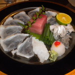 舞桜 - とらふぐの薄作りと天然まぐろのお造り