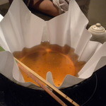 舞桜 - 紙鍋をIHでとは思いも寄りません♪