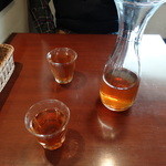 ラ・クローチェ - new　嬉しい事に、ランチタイムはボトルでピーチティーが提供されます