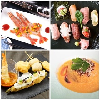 Creative Cuisine and carefully selected alcohol only available at our restaurant. A new encounter with food and sake.