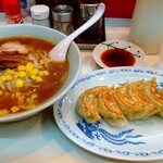 丸八 - 醤油ラーメン+餃子