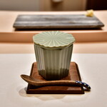 八重洲 鮨 海味 - 白子と湯葉の茶碗蒸し