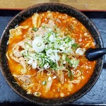 らー麺 武蔵 - 肉入り辛麺(こってり)