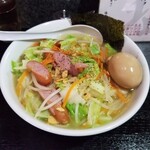 塩そば専門店 桑ばら - 野菜そば ～あの肉入り～