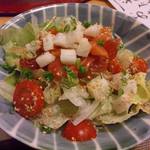 季ごころ廣 - 鮪のユッケ風サラダ（茨木バル特別メニュー）