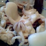 紋乃丞 - 烏賊げそ酒蒸し