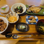 やすらぎの里 本館 - 7日目 酵素玄米 鯵干物（普通食）