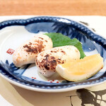 寿司処 福家 - ふぐ白子焼き