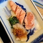 定食 美松 - たらこ焼き　さっと炙り