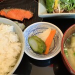 定食 美松 - 糠漬けが美味い