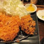 Tonkatsu Wakou - 椎茸は別皿ではなく同席