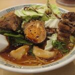 桂花ラーメン - 太肉麺　マー油多め