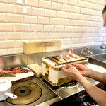 ペレグリーノ - 焼き場を接写