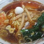 三喜食堂 - 玉子はウズラ　青菜は小松菜