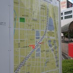 たぬきや - 北与野駅周辺案内図 ※店舗位置を図示