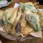 谷町 一味禅 - 天ぷら15種盛り（￥1580）