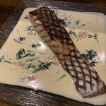 MILLE FIORI - サーモンの瞬間グリル　ペルノーのクリームソース（￥1800）