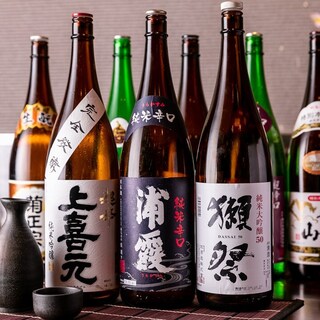 【日本酒種類豐富】 燒酒和果實酒也很棒單品無限暢飲1,650日元