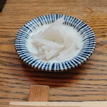 かぶと - 有機大根の塩もみ