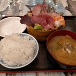 タカマル鮮魚店 - タカマル定食1100円