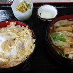 月見 大町店 - きつねうどん親子重セット