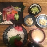 海鮮山 - 海鮮丼 セパレートセット
