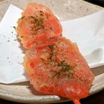 立呑み 魚椿 - 紅しょうが串天