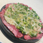 焼肉 威風 - ネギタン塩。他店との差別化で工夫されているようです